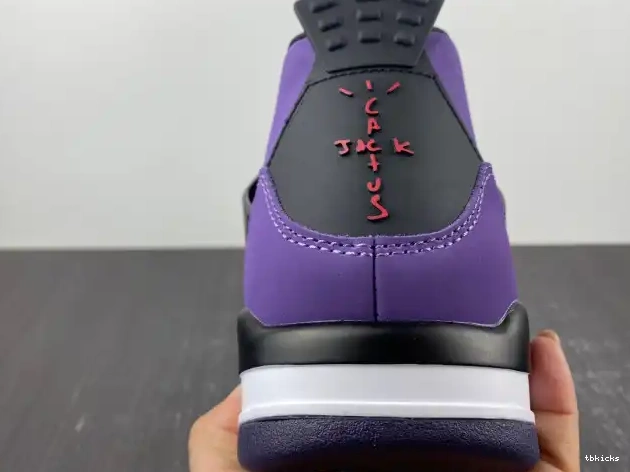Cheap TB Purple LN4 766296 (Friends Scott Travis and Family) Jordan 4 Retro 0603